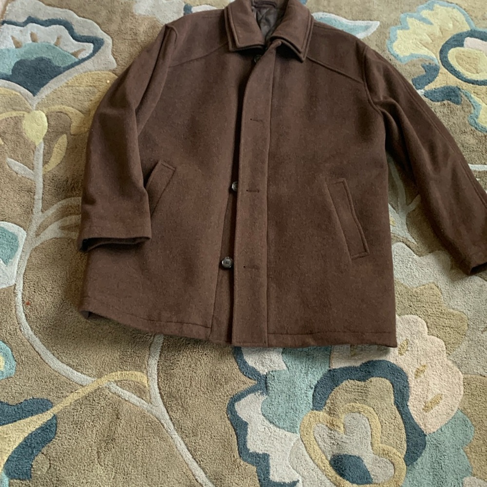 J.Ferrar brown wool blend coat